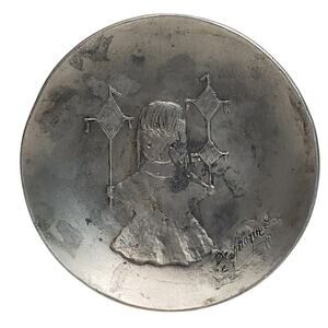 Heavenly Blessings Ltd Ed Pewter Trinket Dish 4" 1003/3000 Signed De Grazia 1977